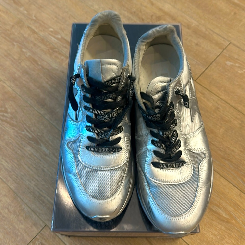 Golden Goose sneakers running sole silver size 42